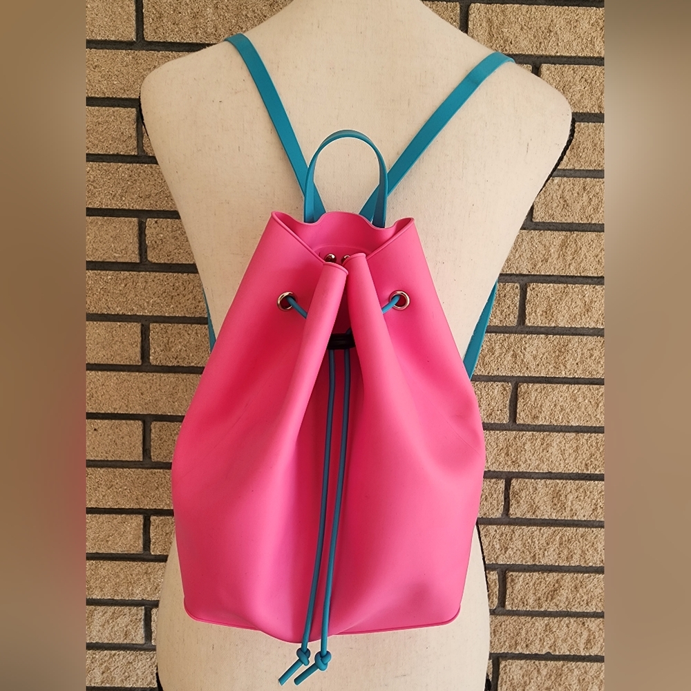 Pink Drawstring Back Pack for Girls - Picture 2 of 12